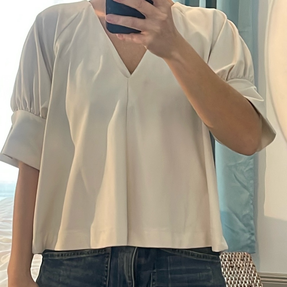 Zara white blouse